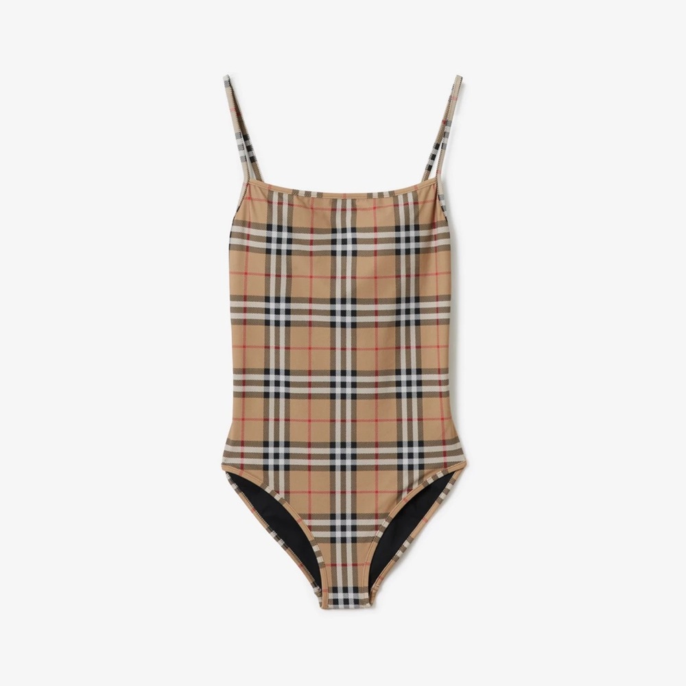 Burberry check swimsuit